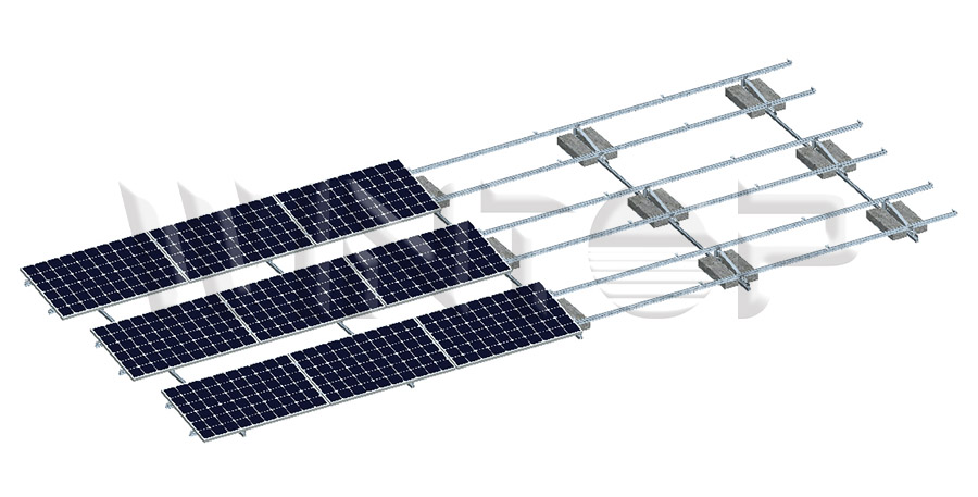 Structure de montage solaire à ballast
