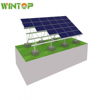 concrete solar ground mount system Solar Ground Mounting System Of Concrete Foundation