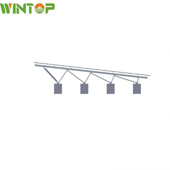 Flat roof triangle system