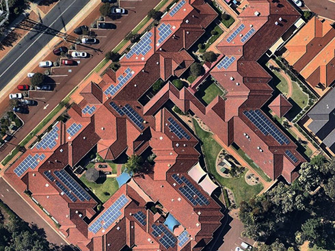Système de montage de toit de tuiles solaires 90KW en Australie