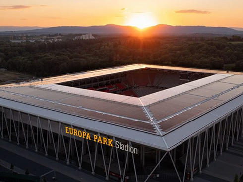 Achèvement du deuxième plus grand système photovoltaïque de toit de stade au monde
