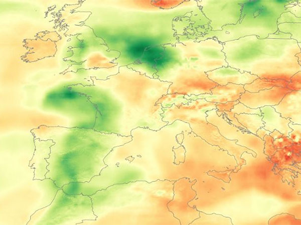 La poussière saharienne réduit l’irradiation en Europe