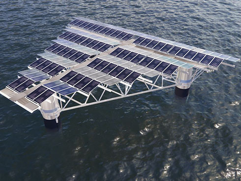Le premier projet de démonstration solaire flottant offshore au Japon